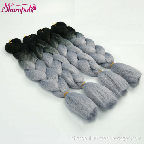 Black hair Pre Twisted Crochet Braid Hair weave 24 inch 100g/pc synthetic crochet braids hair bulk vebdor